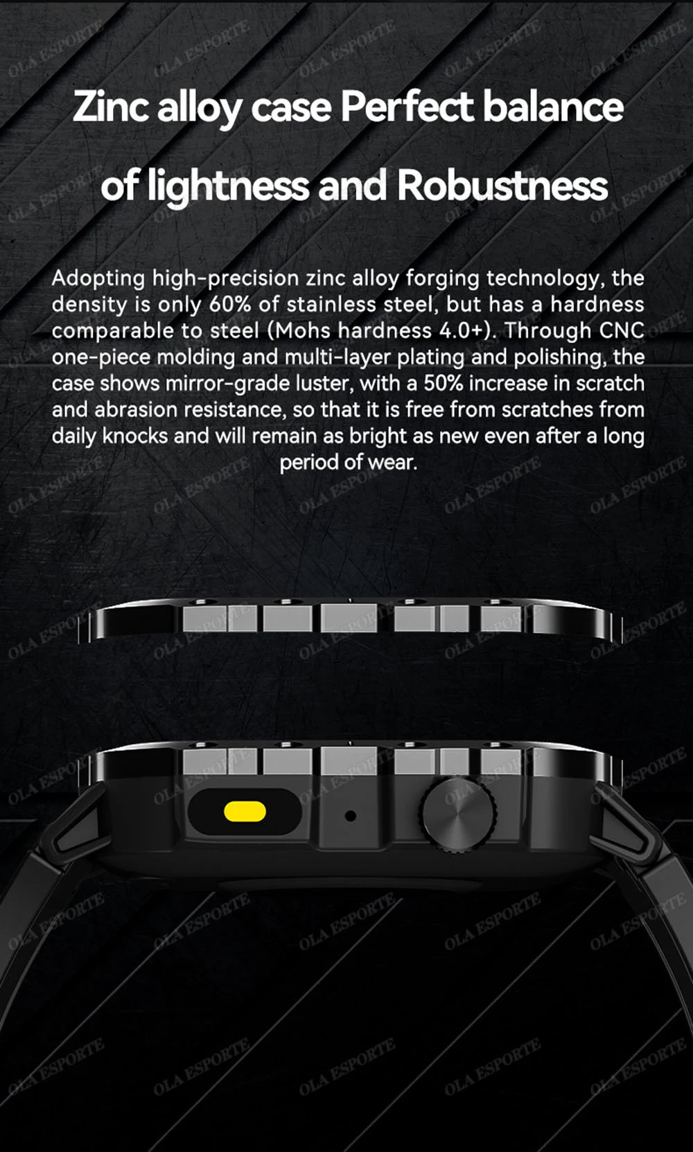 2025 nuevo reloj inteligente para hombres militar al aire libre GPS relojes deportivos ritmo cardíaco sueño impermeable reloj inteligente IOS Android