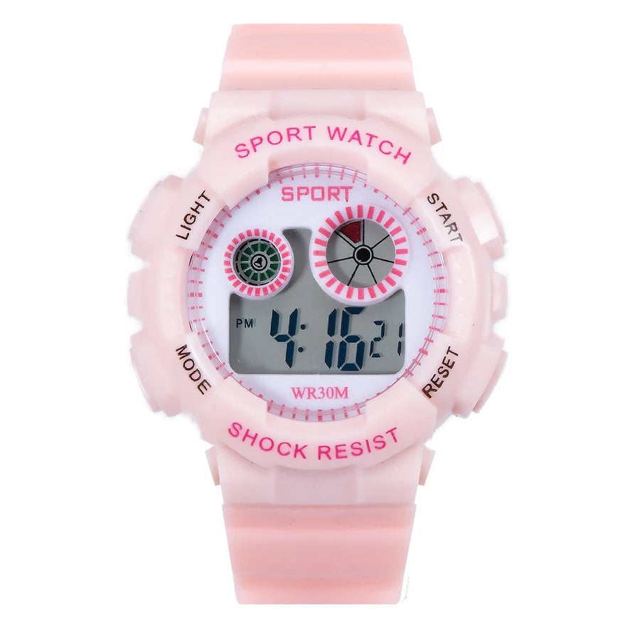 Reloj Deportivo Digital LED Impermeable para Niños