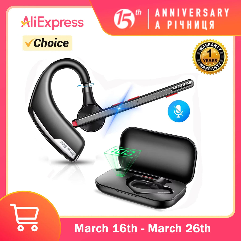 Bee M51 Auriculares Bluetooth 5.2 Cancelación Ruido