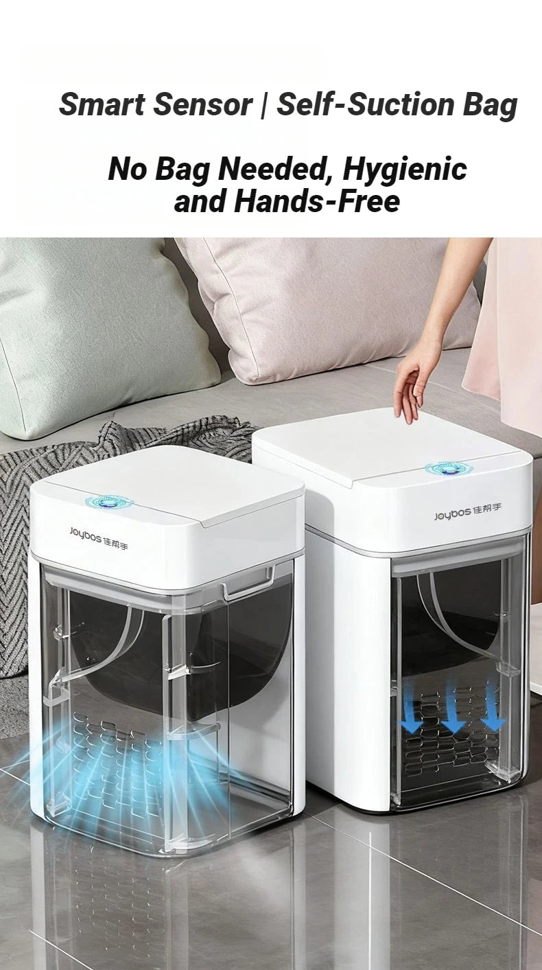 Papelera inteligente Joybos con sensor de movimiento y tapa automática, 12 L