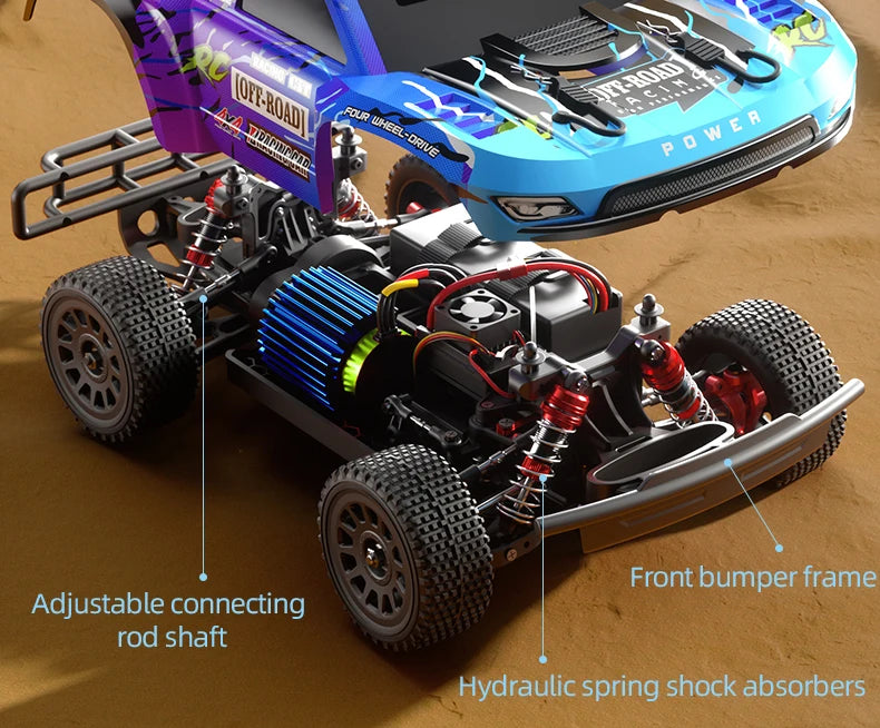 Coche RC Desierto Q130 1/14 4WD Alta Velocidad