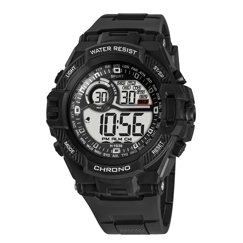 Reloj Digital Deportivo Resistente al Agua Hombre