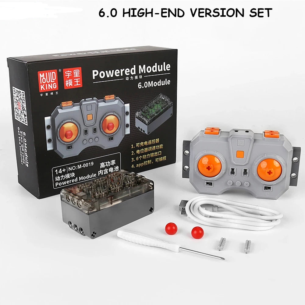 Bloques de construcción electrónicos técnicos, accesorios de reacondicionamiento MOC, micromotor, piezas de funciones de potencia RC, bloques de coche DIY creativos, juguetes para niños