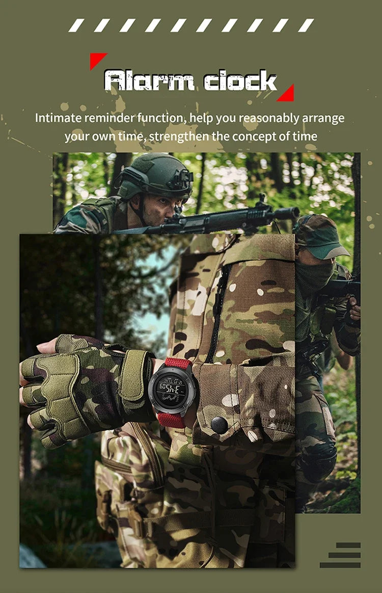 Reloj Deportivo Digital SANDA con Correa de Nailon y Alarma