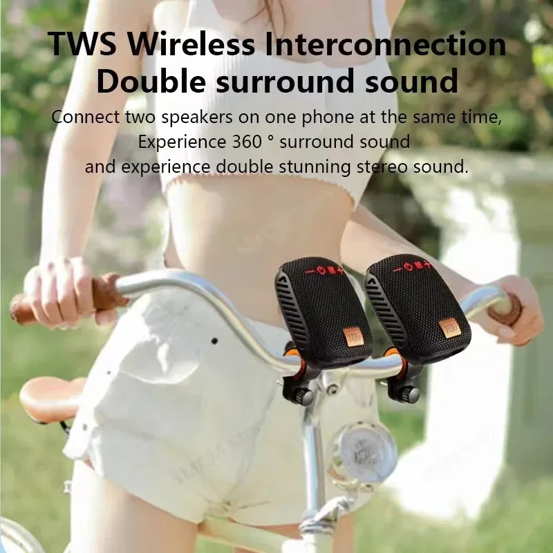 Bicicleta al aire libre TG392 Bluetooth caixa de som caja de sonido inalámbrica portátil TWS altavoz de manillar Subwoofer impermeable para Scooter