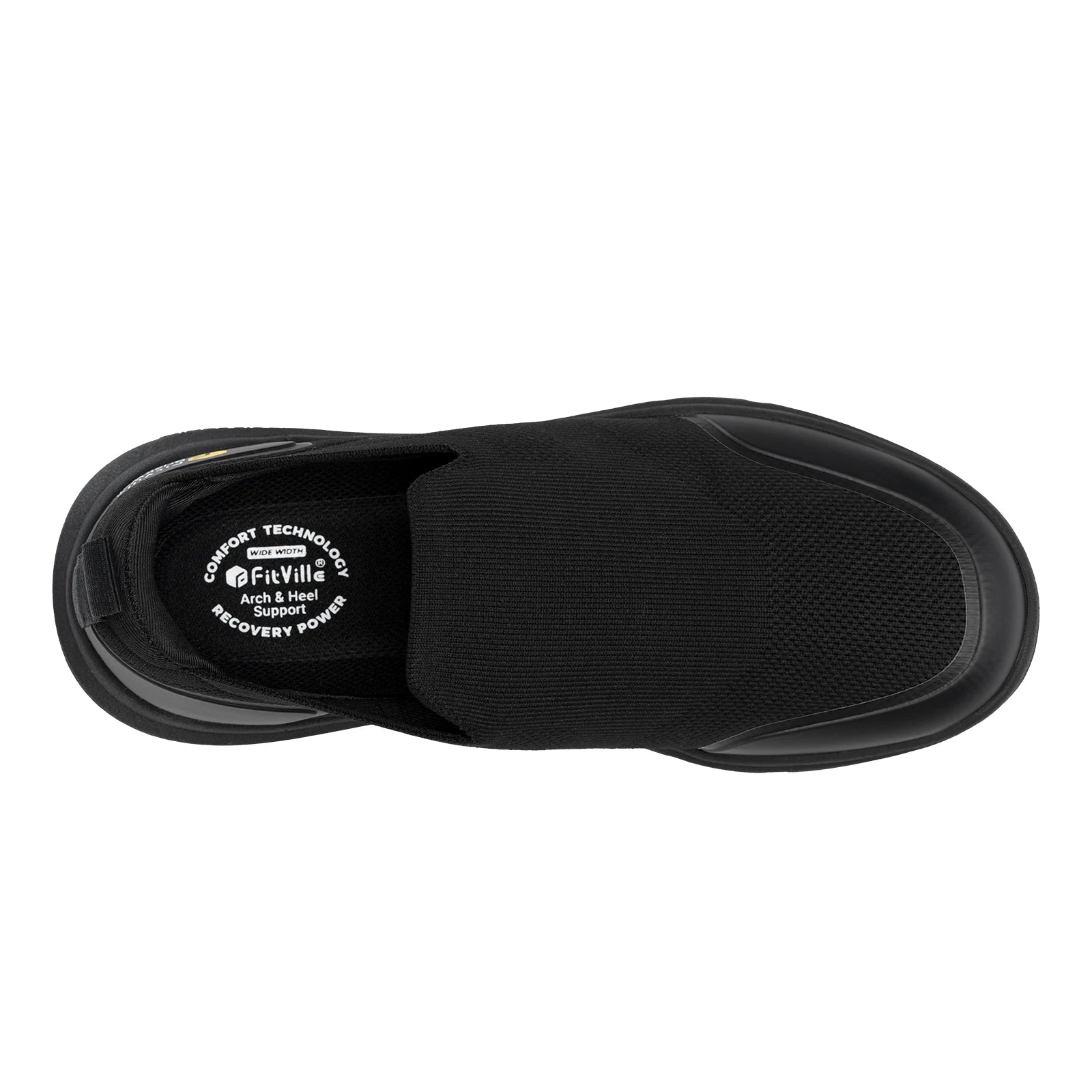 FitVille Zapatos para caminar para hombre, zapatos para fascitis plantar extraanchos, ligeros para pies hinchados, alivio ortopédico del dolor en el pie