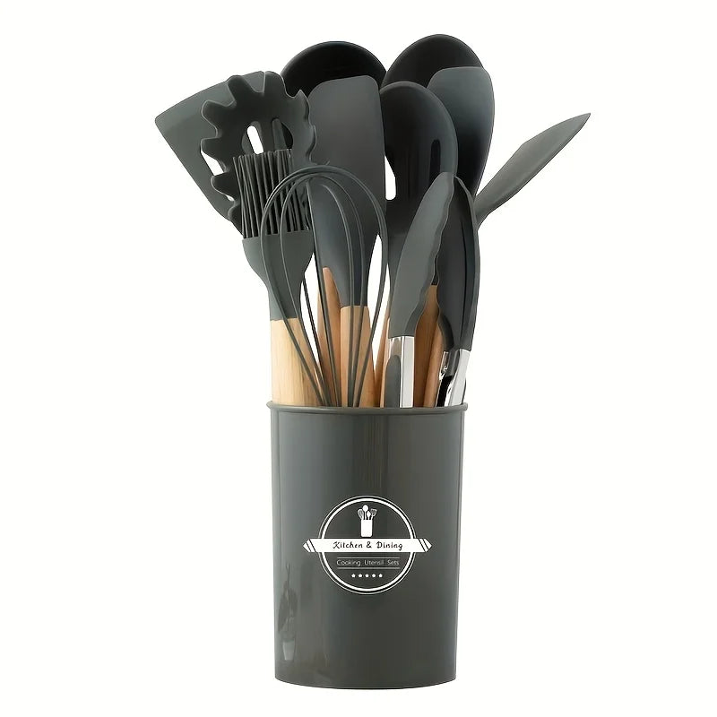 Set de Utensilios de Cocina de Silicona 12 Uds