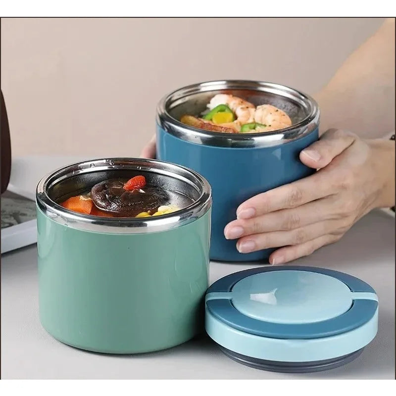 Lonchera térmica aislada con tapa y gran capacidad