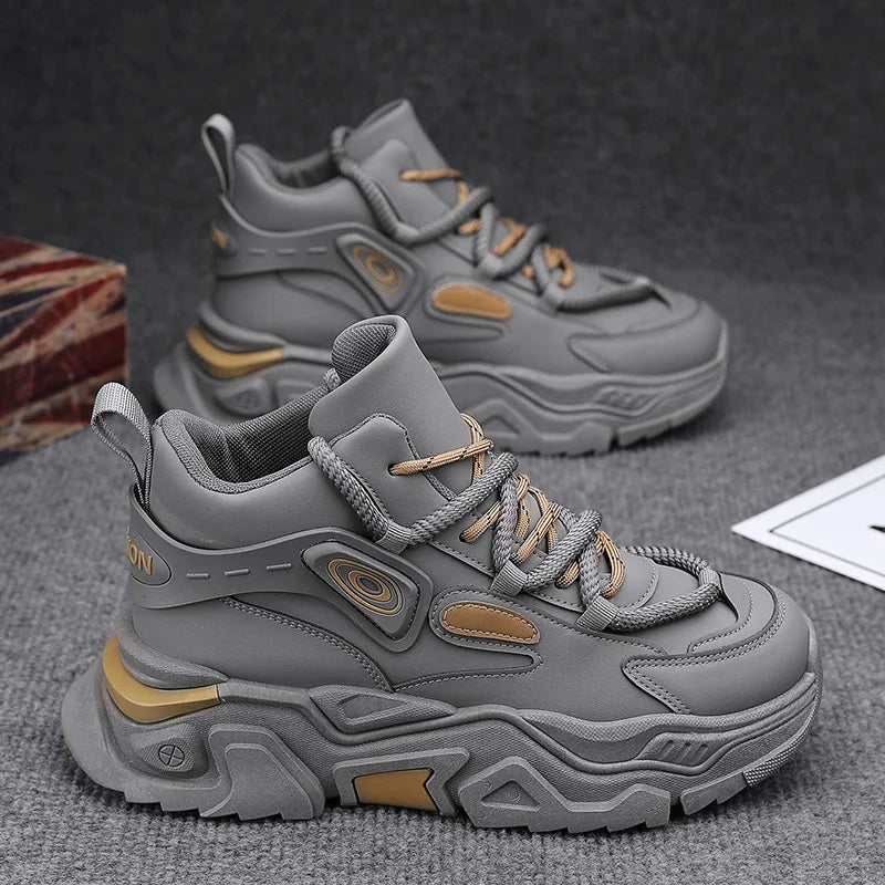 Zapatos informales de suela gruesa para hombre, zapatillas deportivas antideslizantes de suela blanda para las cuatro estaciones, zapatos deportivos Joker juveniles a la moda
