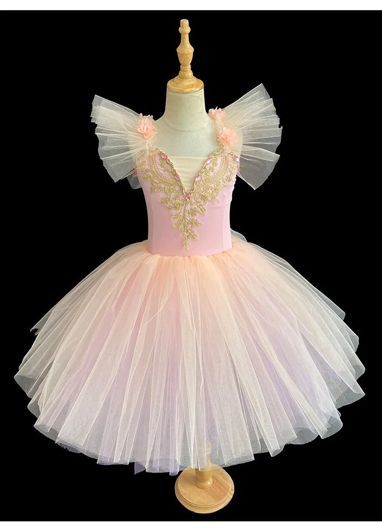 Vestido de Ballet Tutú para Niñas, Traje de Bailarina Infantil