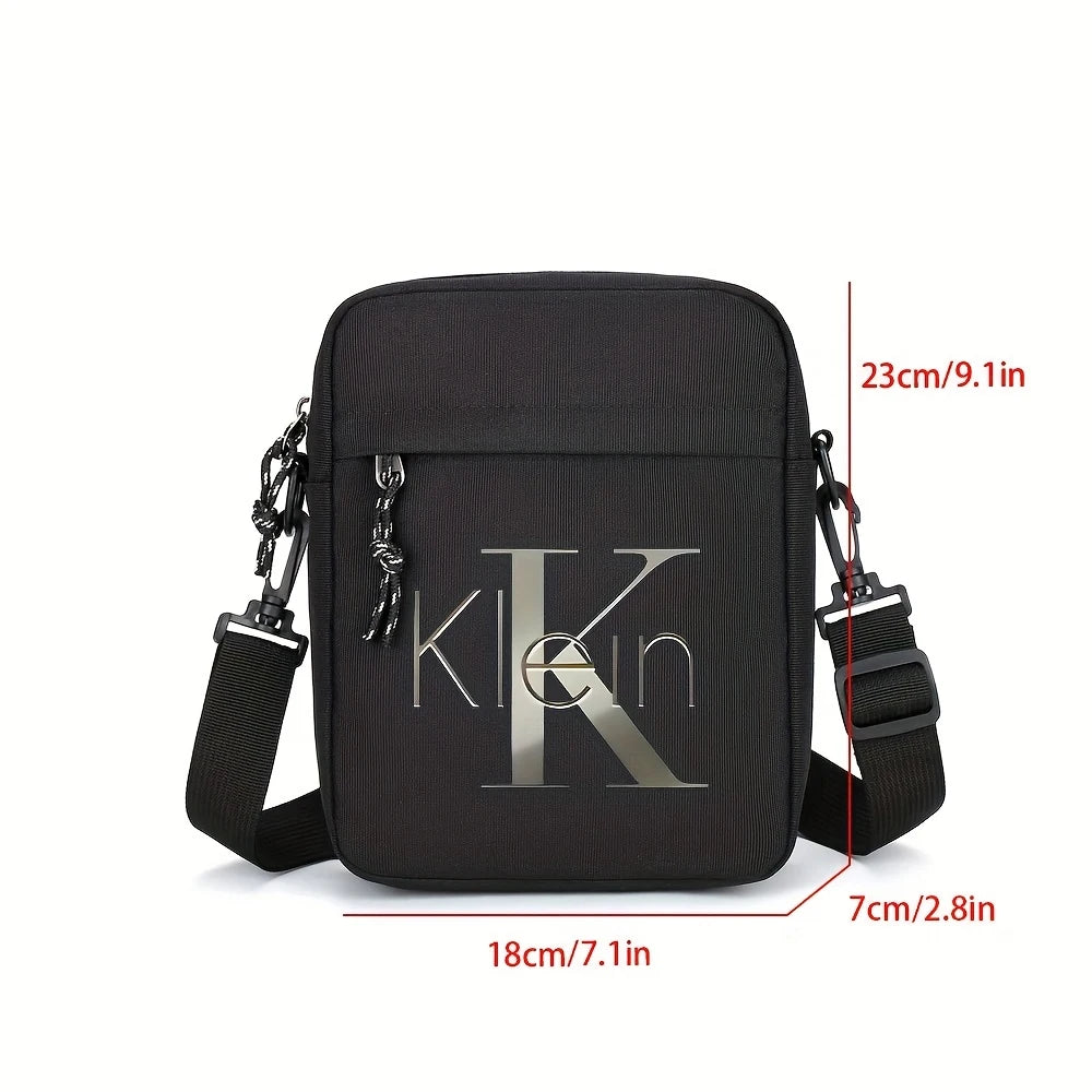 Bolso Cruzado para Hombre con Estampado Klein, Bandolera Multifuncional