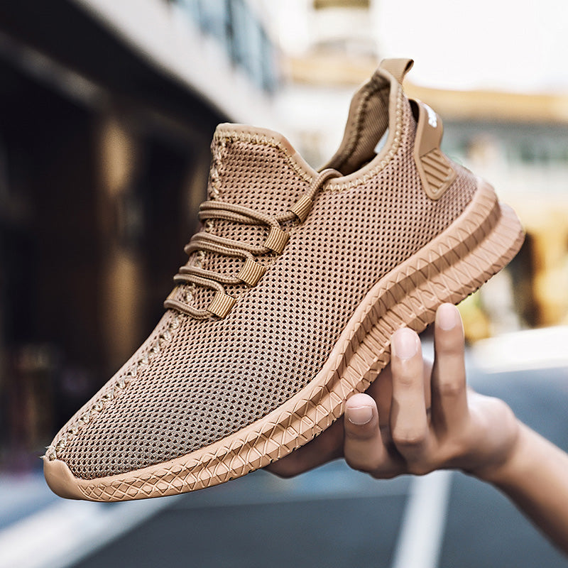 Zapatillas de correr transpirables para hombre, zapatos informales con plataforma a la moda para hombre, zapatos vulcanizados ligeros para mujer, zapatillas antideslizantes flexibles