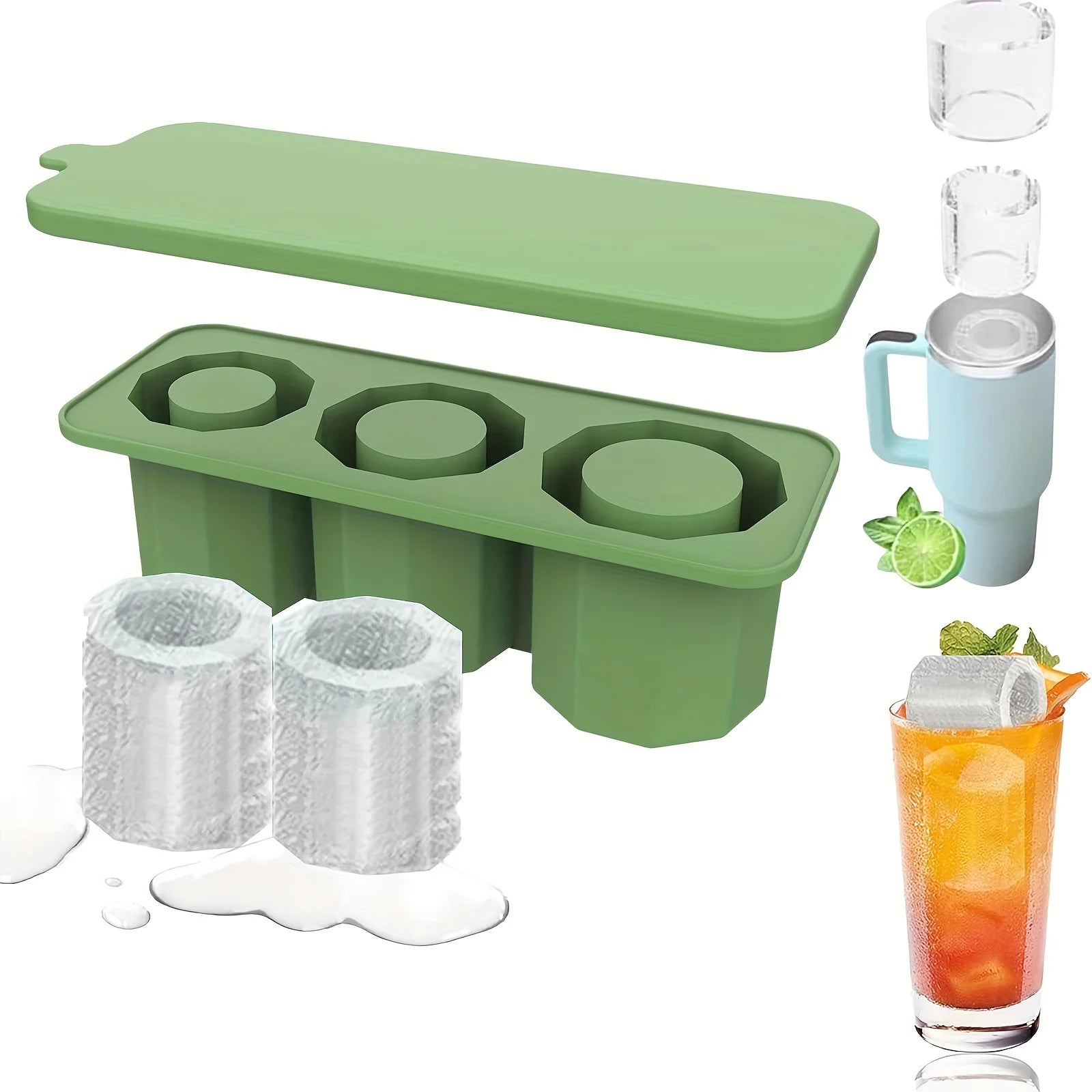 Bandeja de silicona para hielo grado alimenticio sin BPA