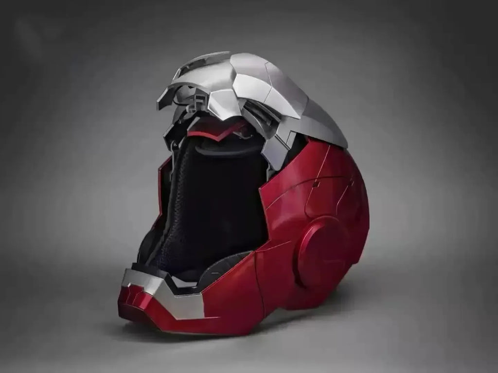 Casco de Iron Man de Marvel, Escala 1:1, MK50 MK5 MK17, con Control por Voz y Ojos Luminosos, Modelo Coleccionable para Adultos, Juguete de Navidad