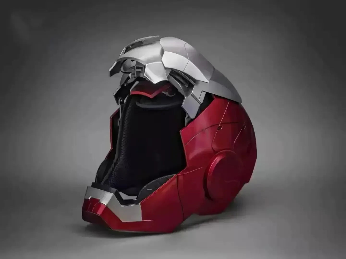 Casco de Iron Man de Marvel, Escala 1:1, MK50 MK5 MK17, con Control por Voz y Ojos Luminosos, Modelo Coleccionable para Adultos, Juguete de Navidad
