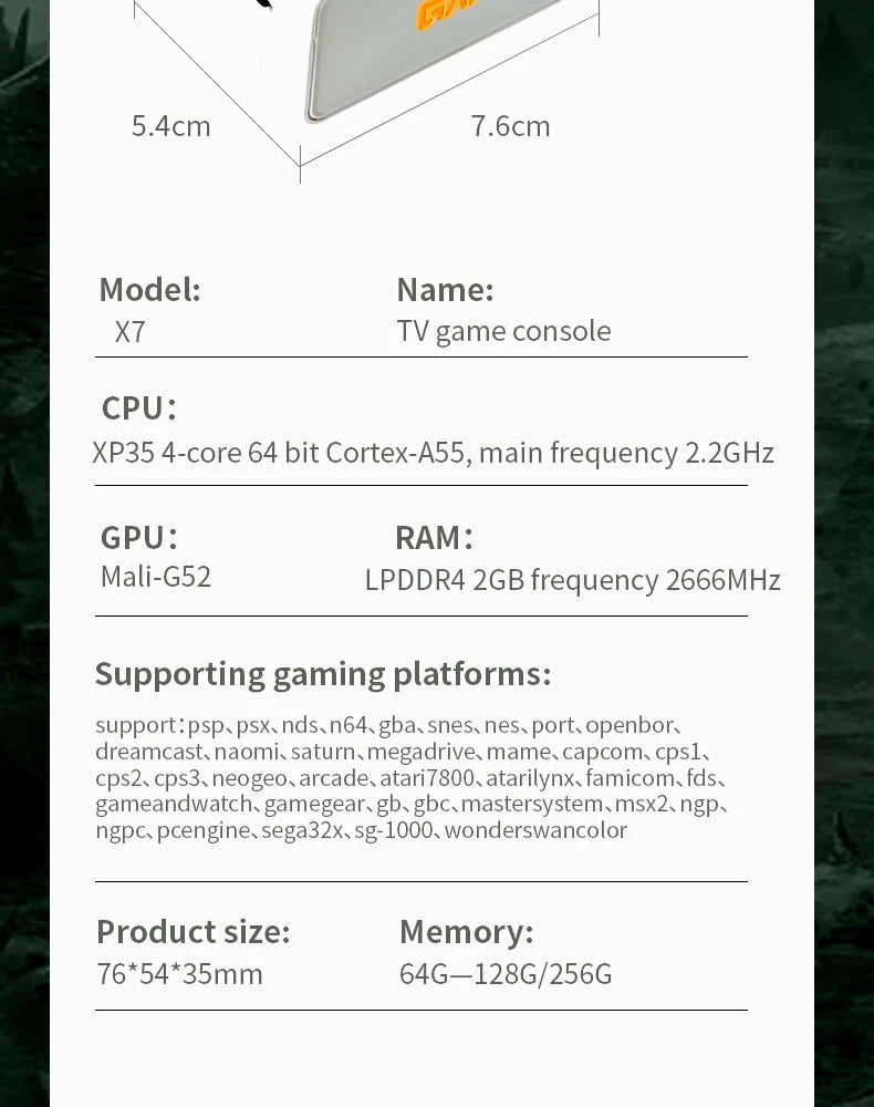 Coopreme X7 Y7 Actualizada Consola de Juegos Super TV con Salida HD, Joystick, Doble Controlador, Juegos de Lucha, Consola de Juegos PSP para el Hogar, Más de 10000 Juegos
