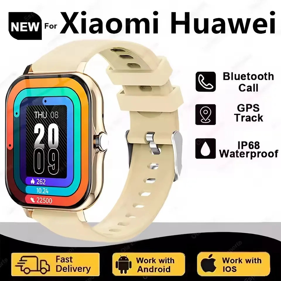 Reloj Inteligente 1.83'' Bluetooth Monitor de Salud Unisex