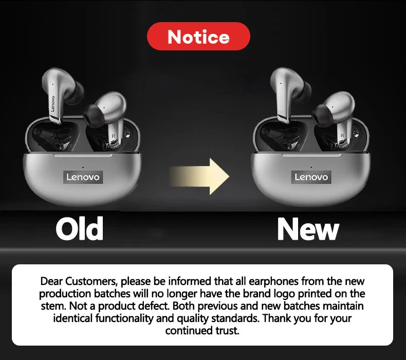 Auriculares Lenovo LP5 TWS Bluetooth Inalámbricos con Micrófono