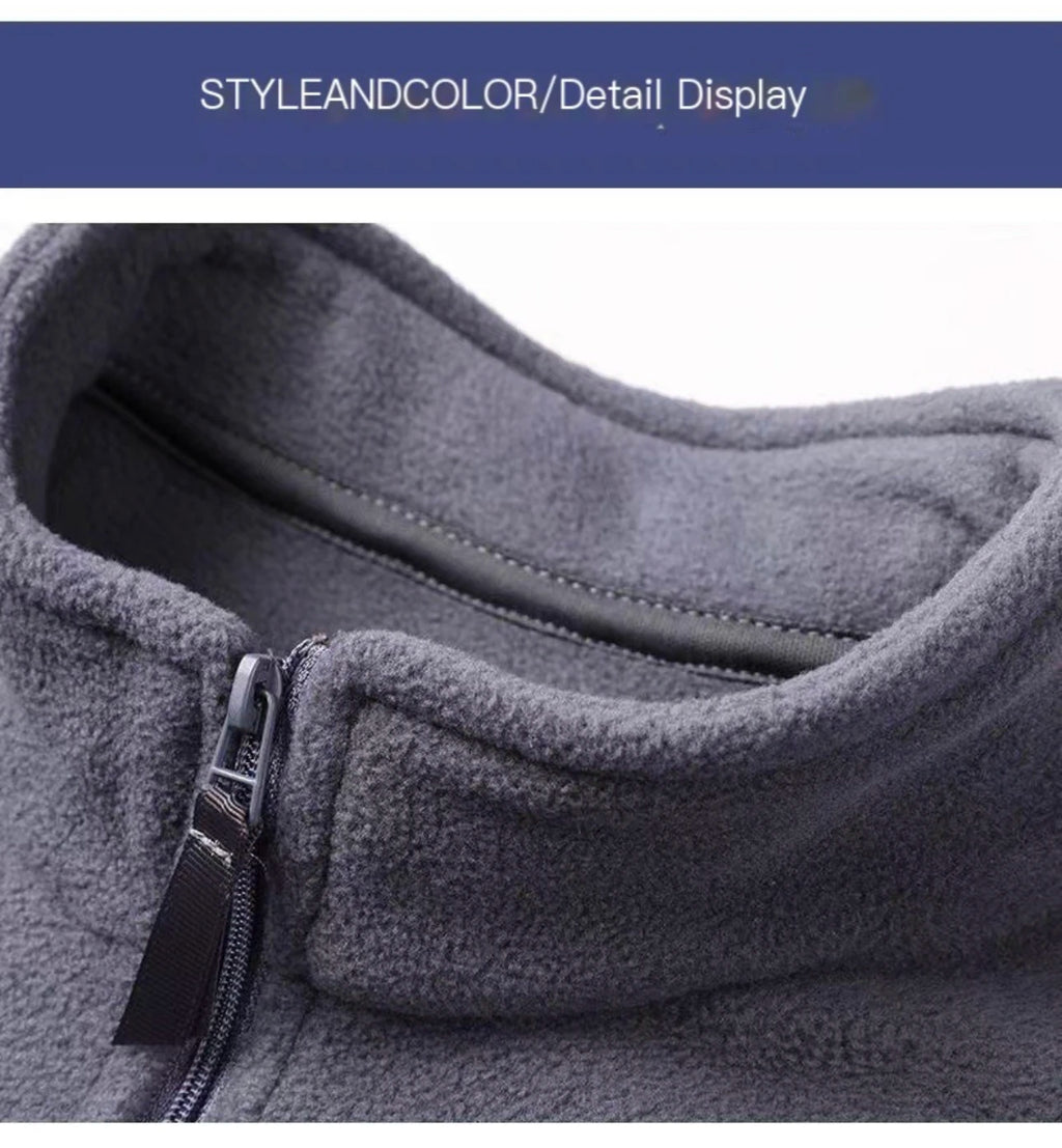 Buzo de Cuello Alto Antipilling para Hombre | Ajustado, Color Sólido