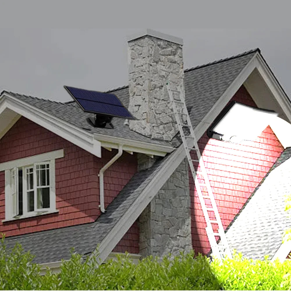 Lámpara Solar 106 LED para Exterior con Sensor de Movimiento Impermeable
