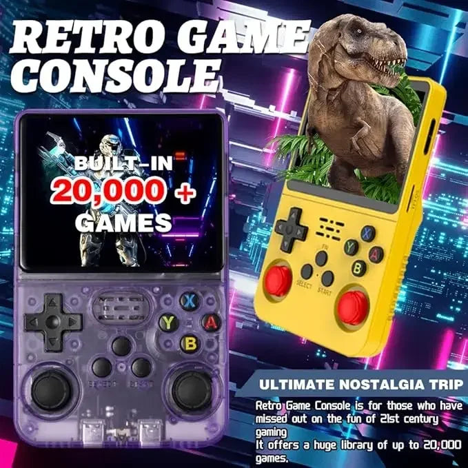 Consola de Juegos Portátil Retro R36S, Pantalla IPS de 3.5 Pulgadas, 64GB o 128GB