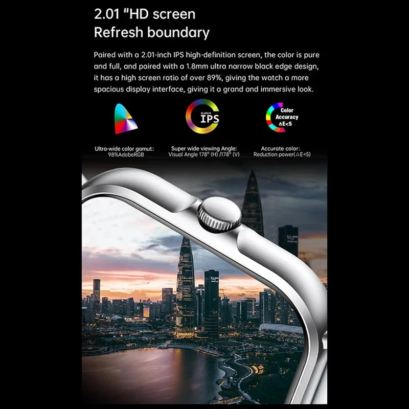 VIVO reloj inteligente Android IOS regalo Bluetooth llamada Smartwatch 2025 pantalla táctil música Fitness Tracker relojes deportivos + auricular nuevo