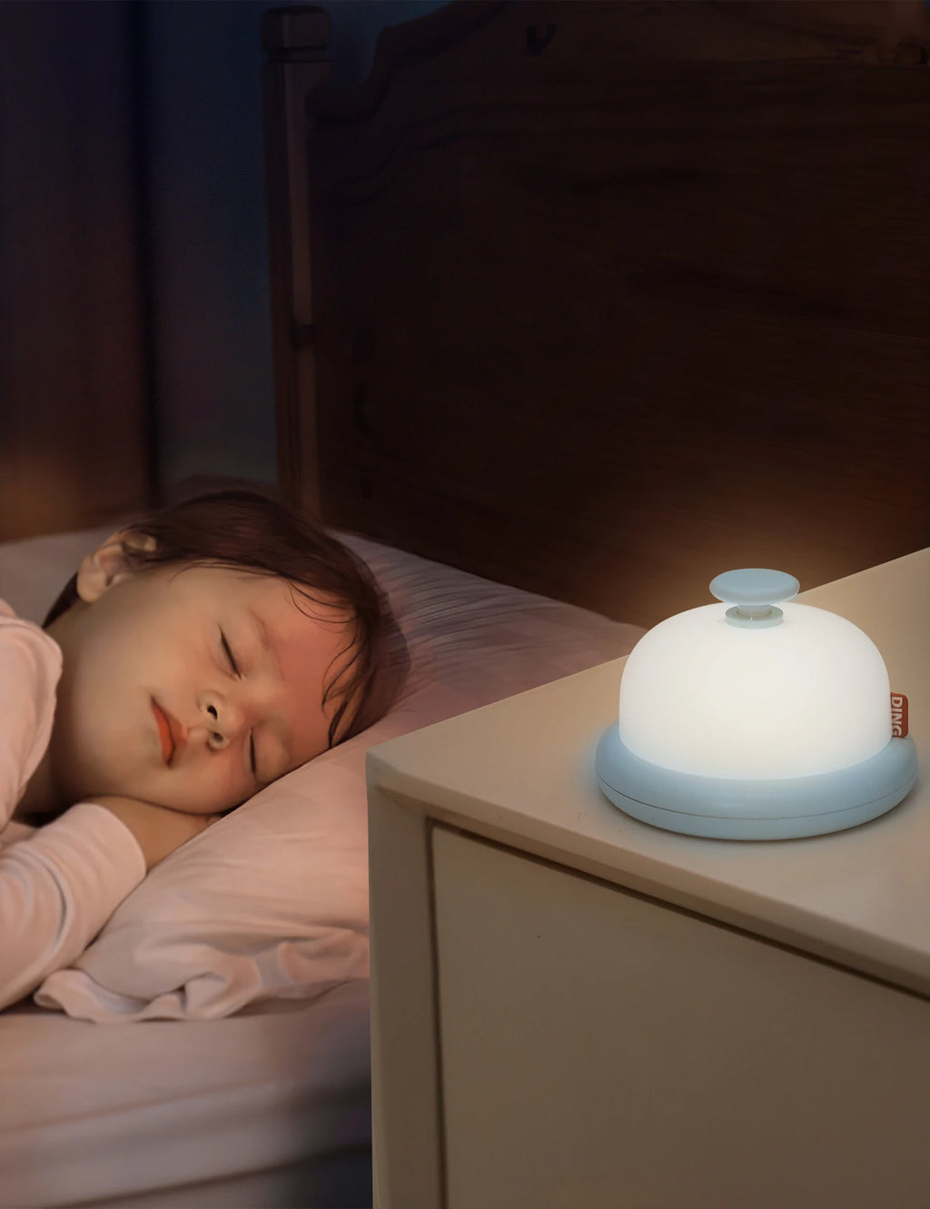 Luz nocturna Kawaii, bonita lámpara decorativa de escritorio, luz nocturna para bebé, lámpara de noche portátil, recargable por USB, regalo de cumpleaños para niños