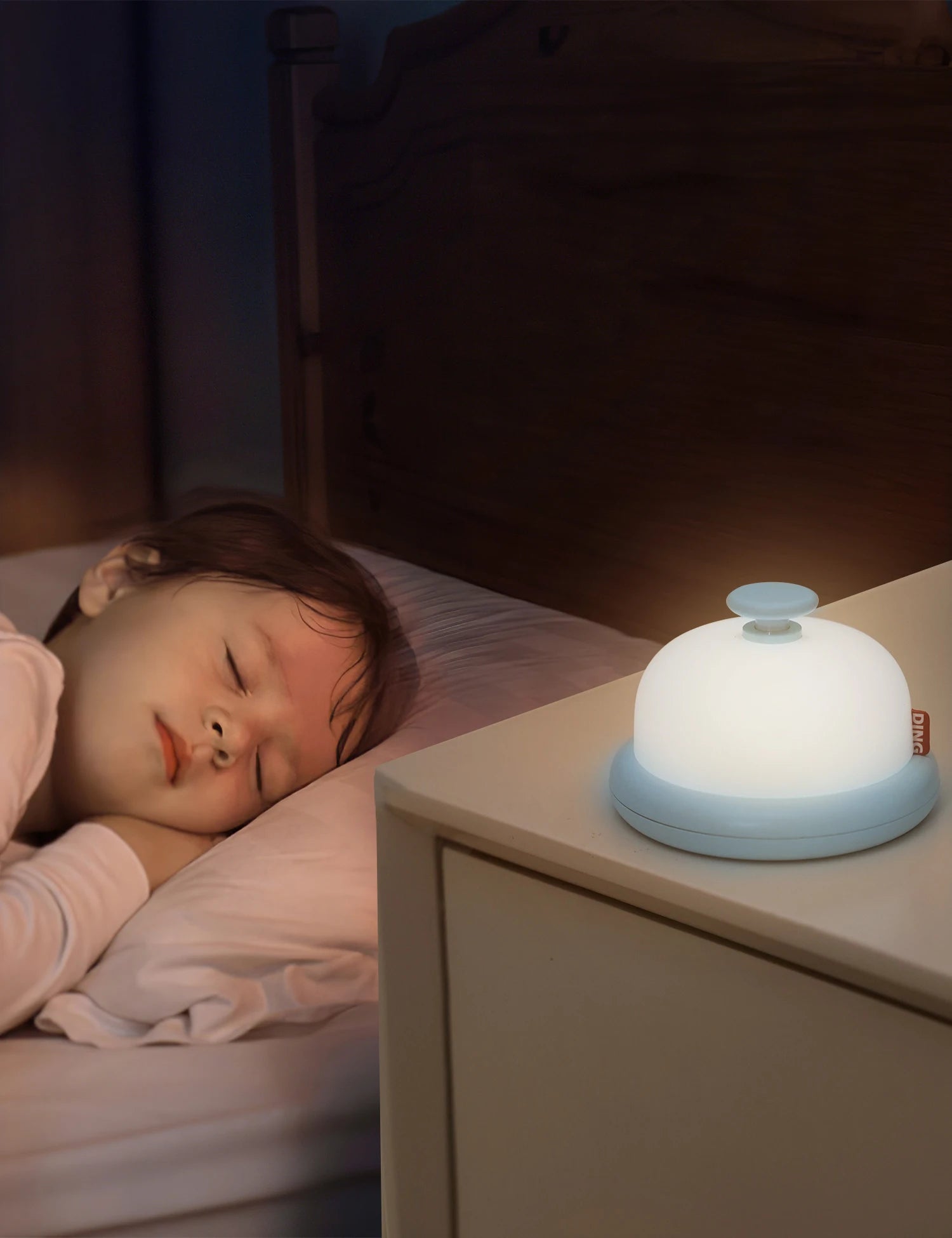 Luz nocturna Kawaii, bonita lámpara decorativa de escritorio, luz nocturna para bebé, lámpara de noche portátil, recargable por USB, regalo de cumpleaños para niños