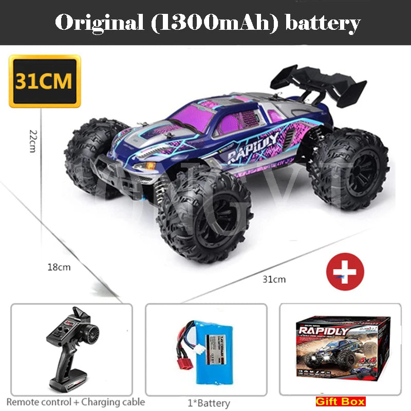 Auto RC 4WD 1:16 de Alta Velocidad 80 KM/H con Control Remoto