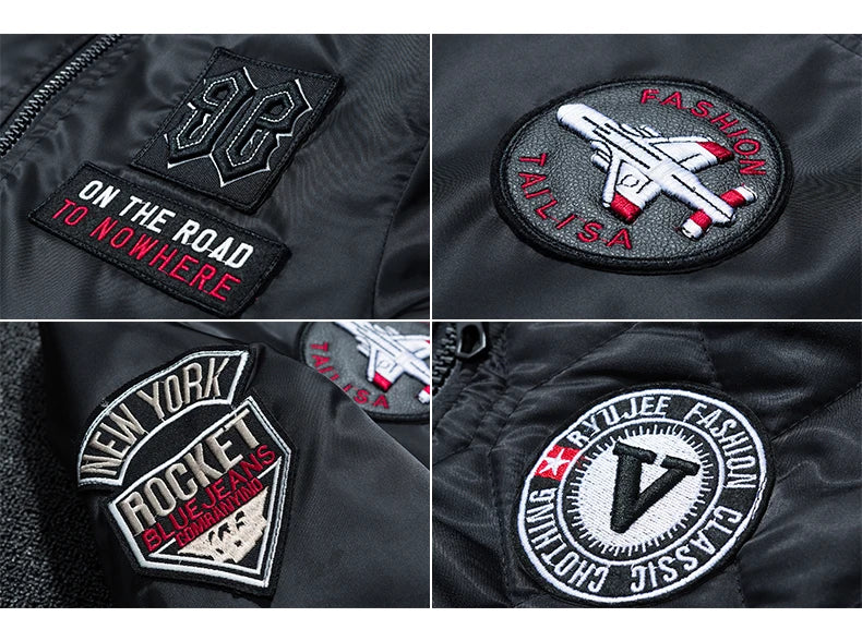 Campera MA1 Aviador para Hombre - Doble Cara Engrosada