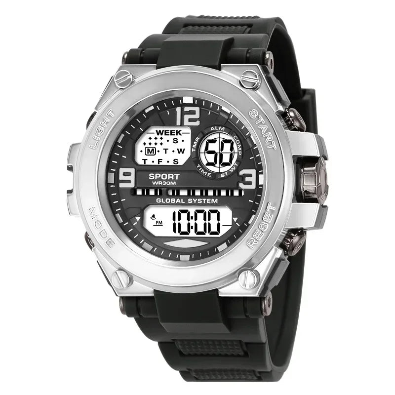 Reloj deportivo resistente al agua para hombres y estudiantes, reloj despertador luminoso multifunción, reloj Digital LED para hombre, reloj de pulsera electrónico deportivo