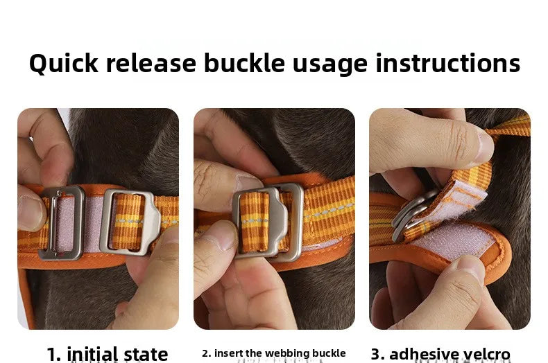 Arnés Antitirones para Perro con Chaleco Reflectante Ajustable
