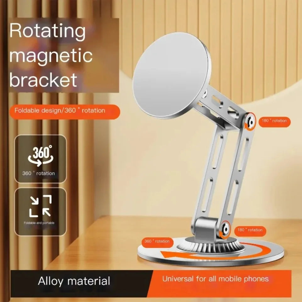 1080 °   Soporte Magnético Giratorio para Teléfono de Escritorio, Soporte Magnético para Coche, para Smartphone, GPS, Móvil, Celular, para iPhone 17, Samsung, Xiaomi
