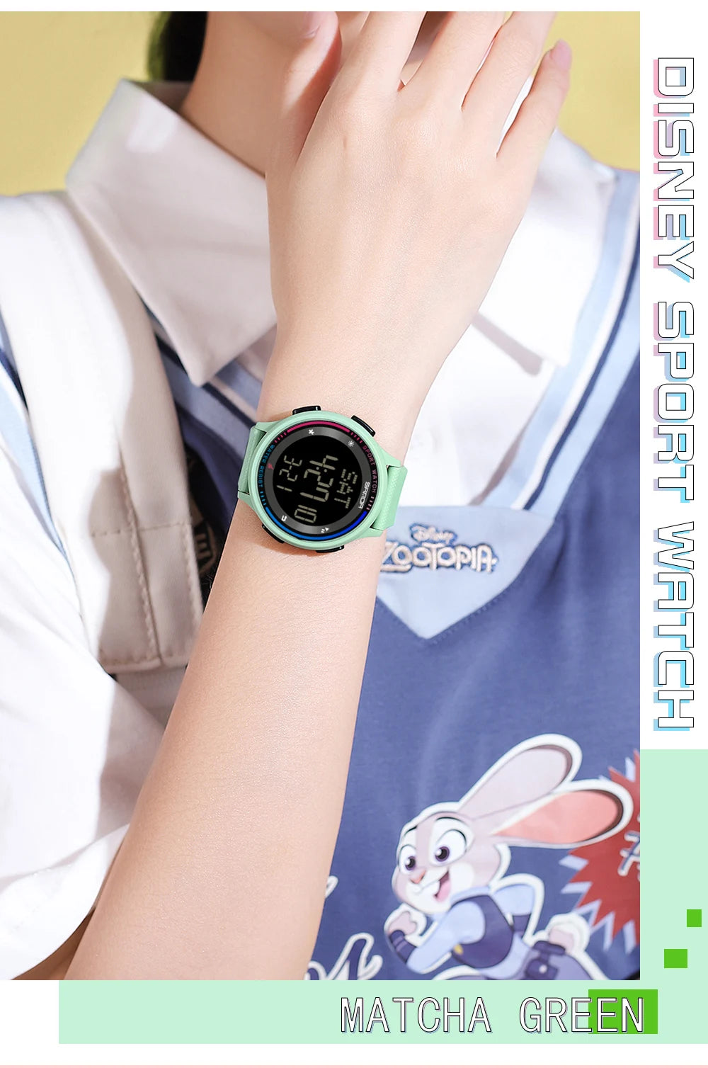 Reloj Digital SANDA 6158 para Niños y Adolescentes, Deportivo Impermeable