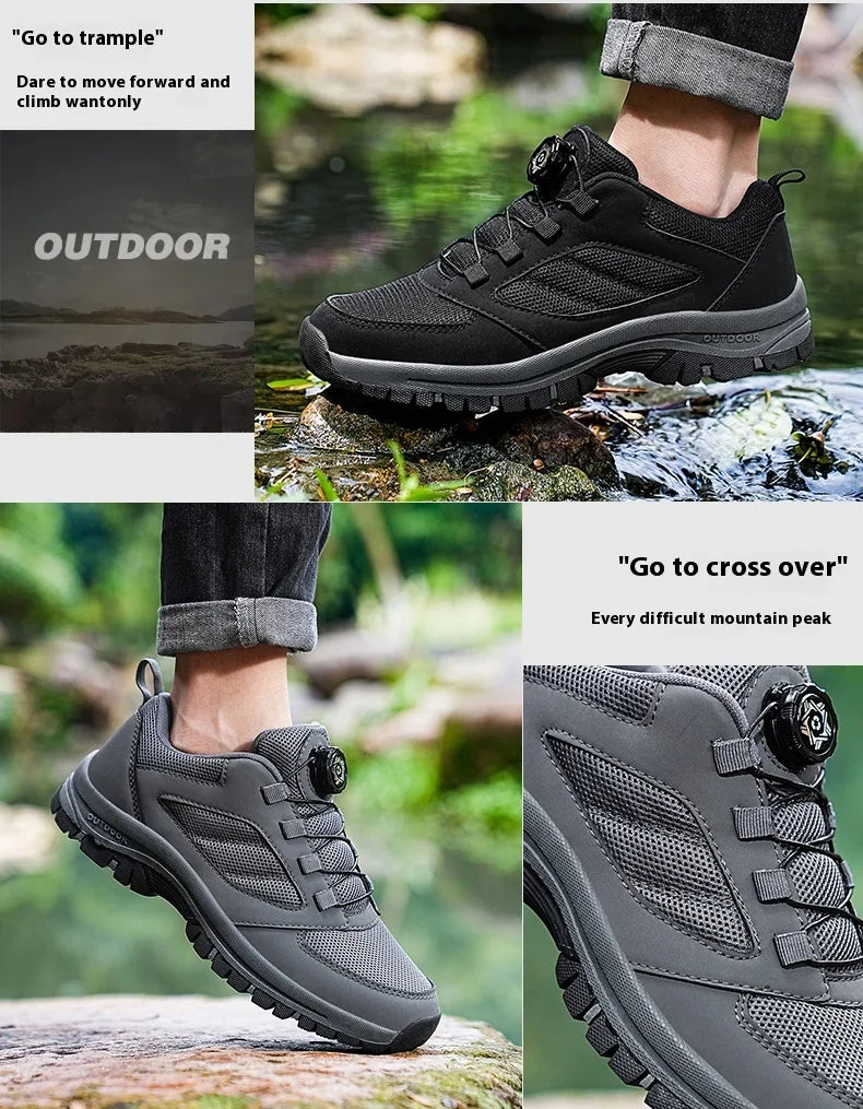 Zapatillas Deportivas Hombre con Hebilla Giratoria - Senderismo 39-48