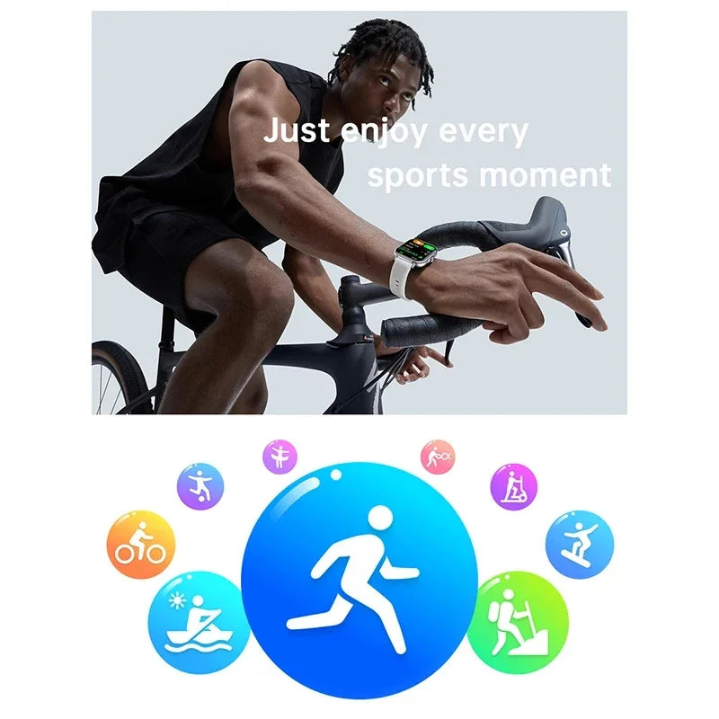 VIVO reloj inteligente Android IOS regalo Bluetooth llamada Smartwatch 2025 pantalla táctil música Fitness Tracker relojes deportivos + auricular nuevo