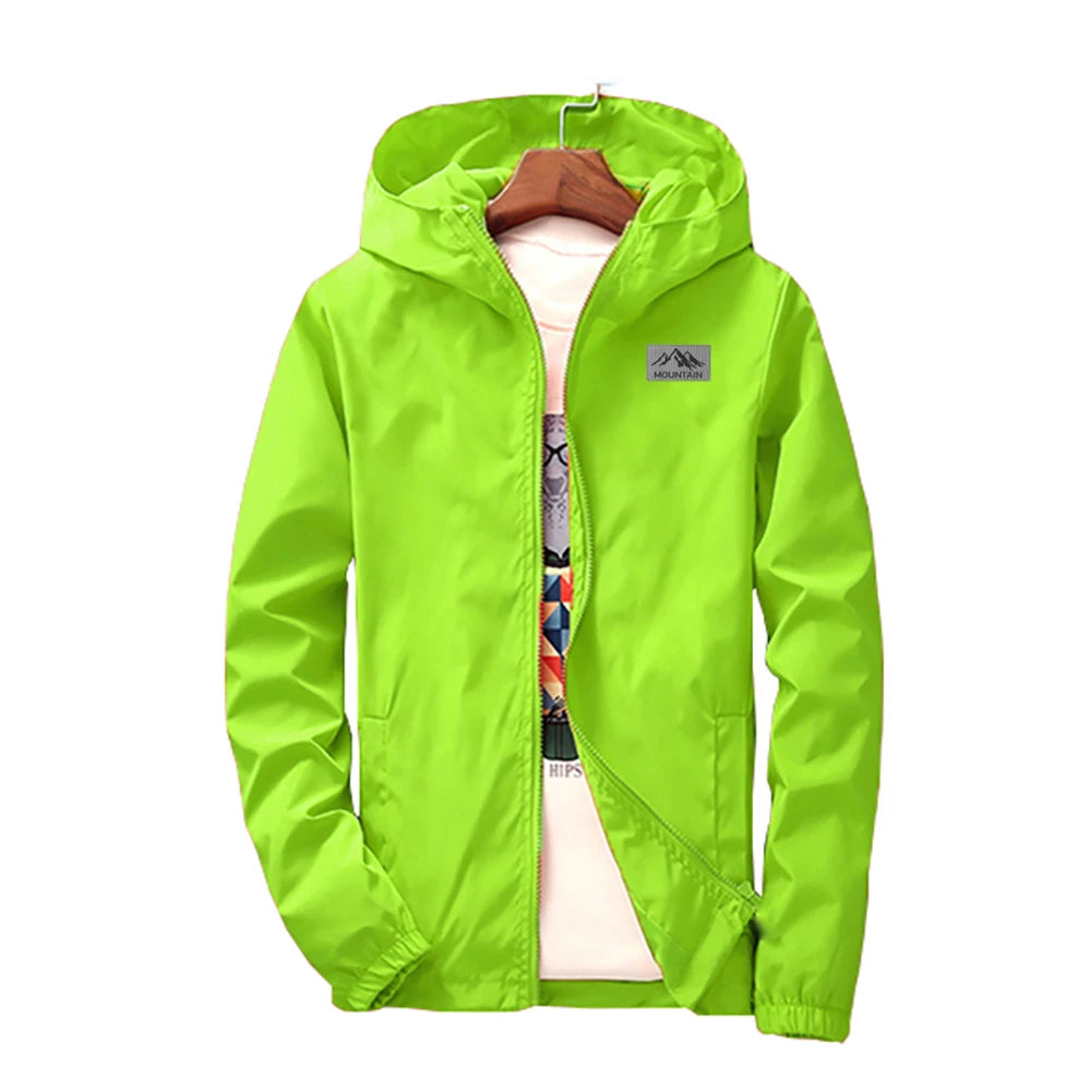 Chaqueta Cortavientos Deportiva con Cremallera para Hombre