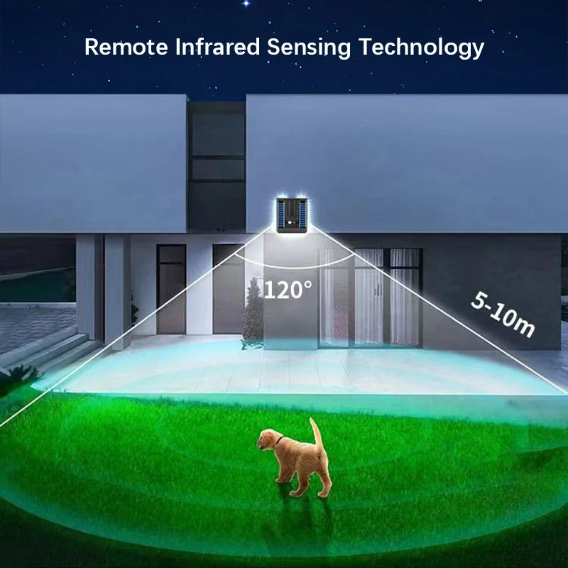 Lámpara Solar de Jardín LED con Sensor de Movimiento