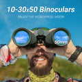 Binoculares APEXEL 10-30x50 Zoom para Caza, Camping y Senderismo