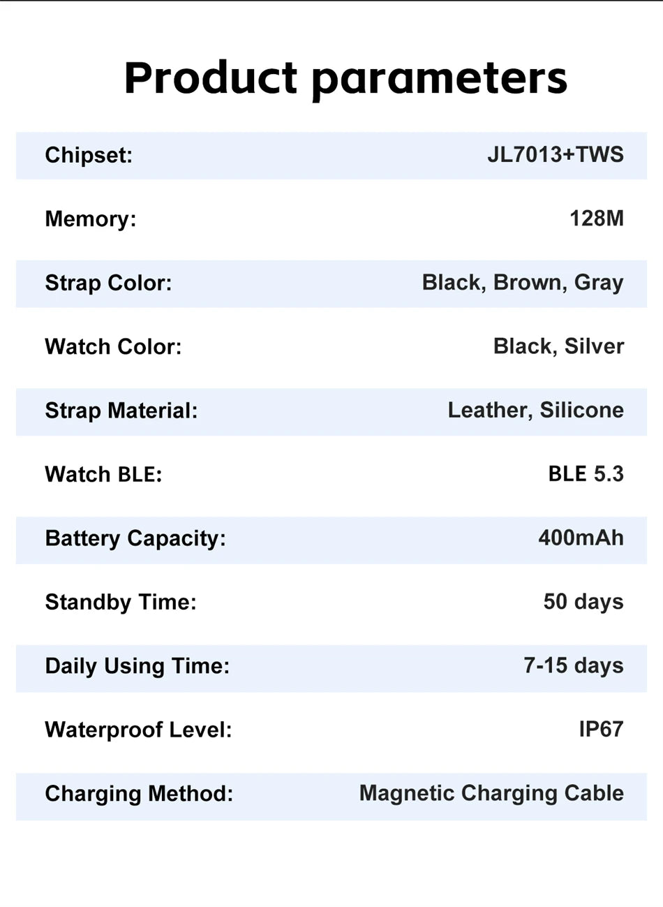 Smartwatch LIGE 2 en 1 con auriculares TWS, llamadas Bluetooth y monitor de salud
