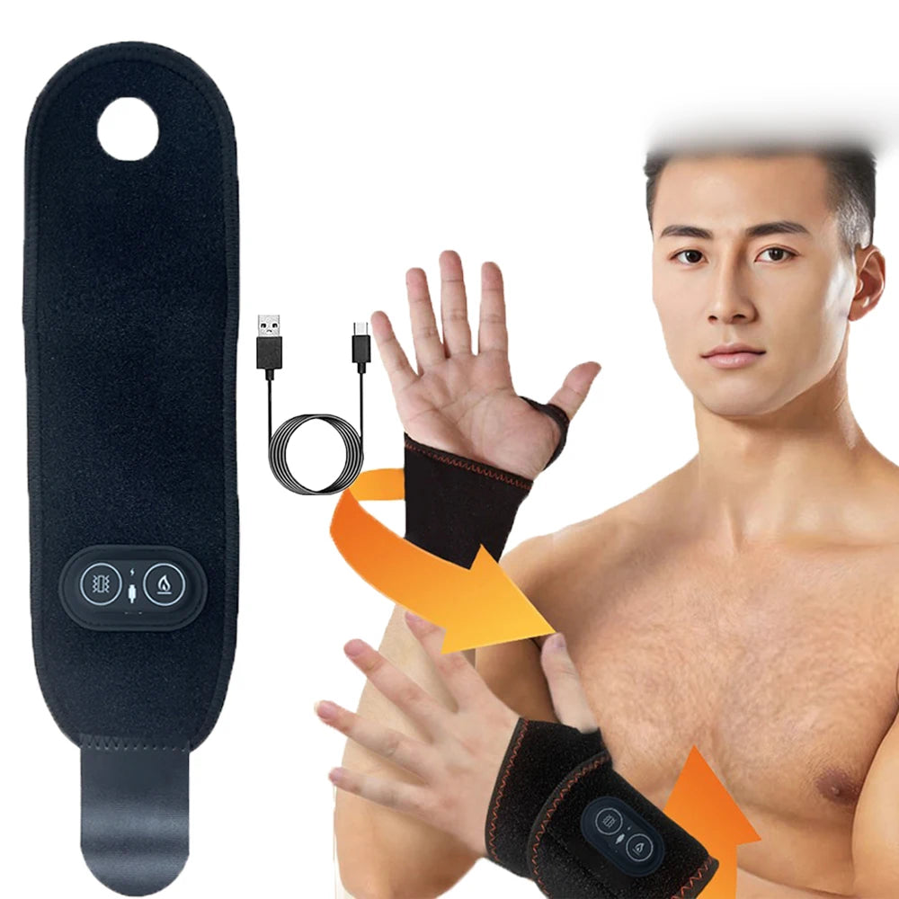 Masajeador de Muñeca Eléctrico con Calefacción - Protector 3 Niveles
