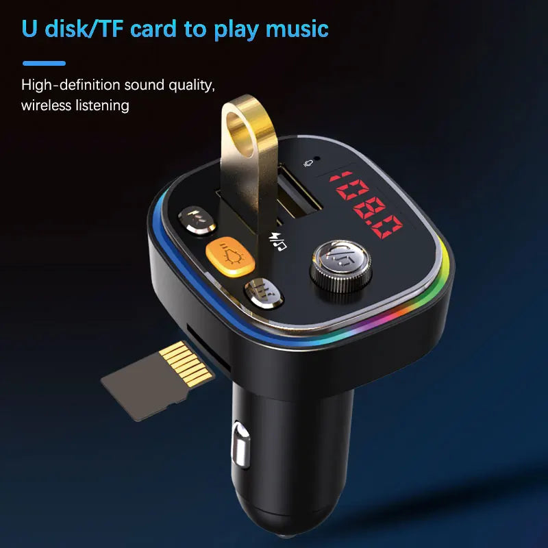 Modulador FM USB 3.1A para Auto con Bluetooth 5.0 y Manos Libres
