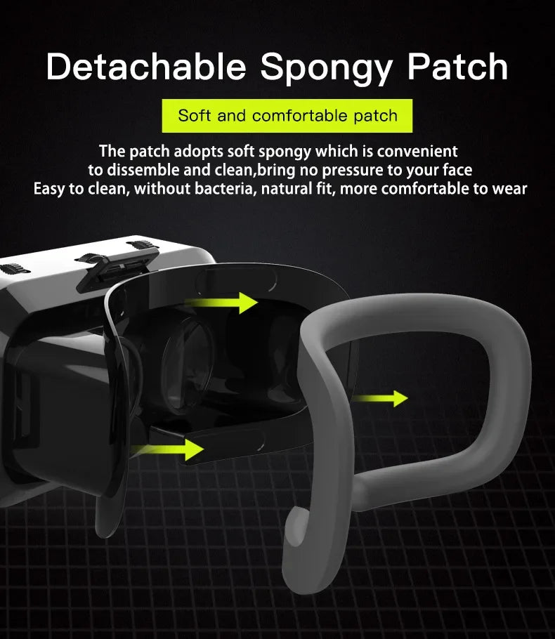 Gafas de realidad Virtual 3D VR, dispositivos de auriculares, lentes de casco, gafas inteligentes para teléfonos inteligentes, teléfono móvil, juego de visor Viar