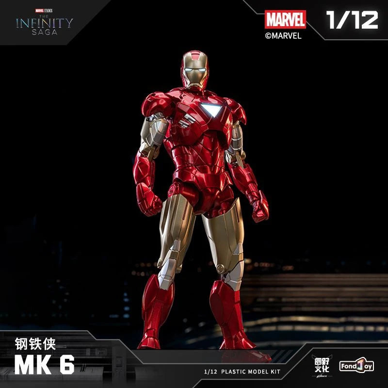 En Stock Fondjoy The Infinity Saga Avengers Iron Man Tony Stark Mk21 Mk42 Mk2 Mk6 Mk43 War Machine ‌   Figura de acción, modelo de juguete, regalo