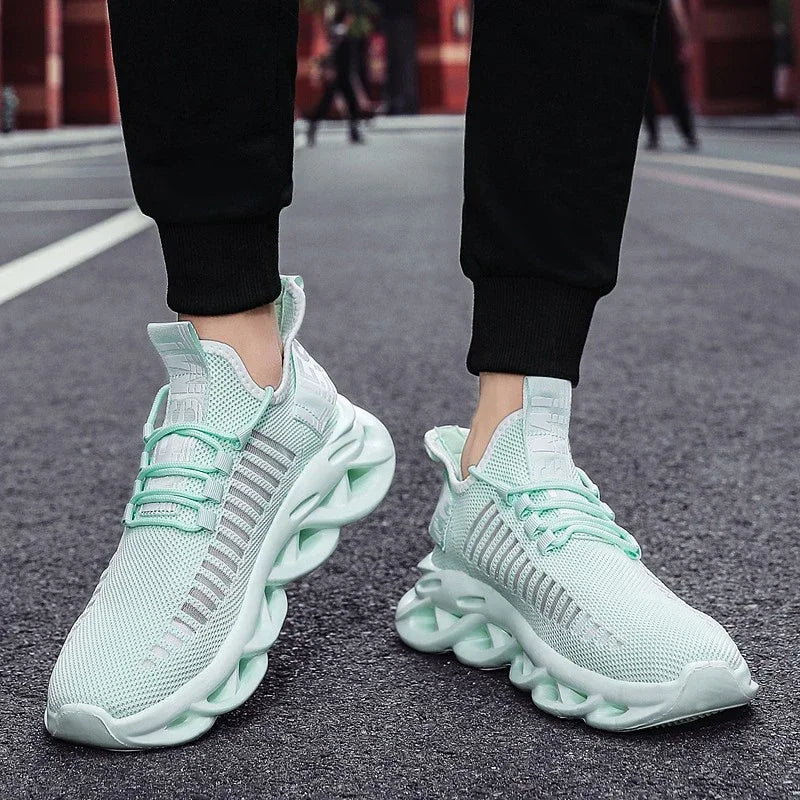 YRZL, zapatos para hombre, zapatillas cómodas, zapatillas transpirables para mujer, par de zapatos para correr, Tenis de malla, zapatos deportivos, talla 36-46, zapatillas para caminar para hombre
