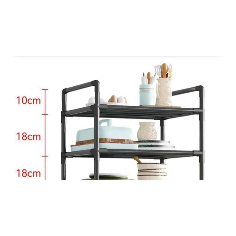 Carrito organizador giratorio multiusos para cocina, baño y dormitorio