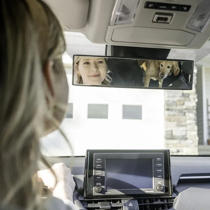 Espejo retrovisor para bebé, espejo retrovisor agrandado, vista trasera gran angular con clip, reduce eficazmente el punto ciego para coche SUV camión