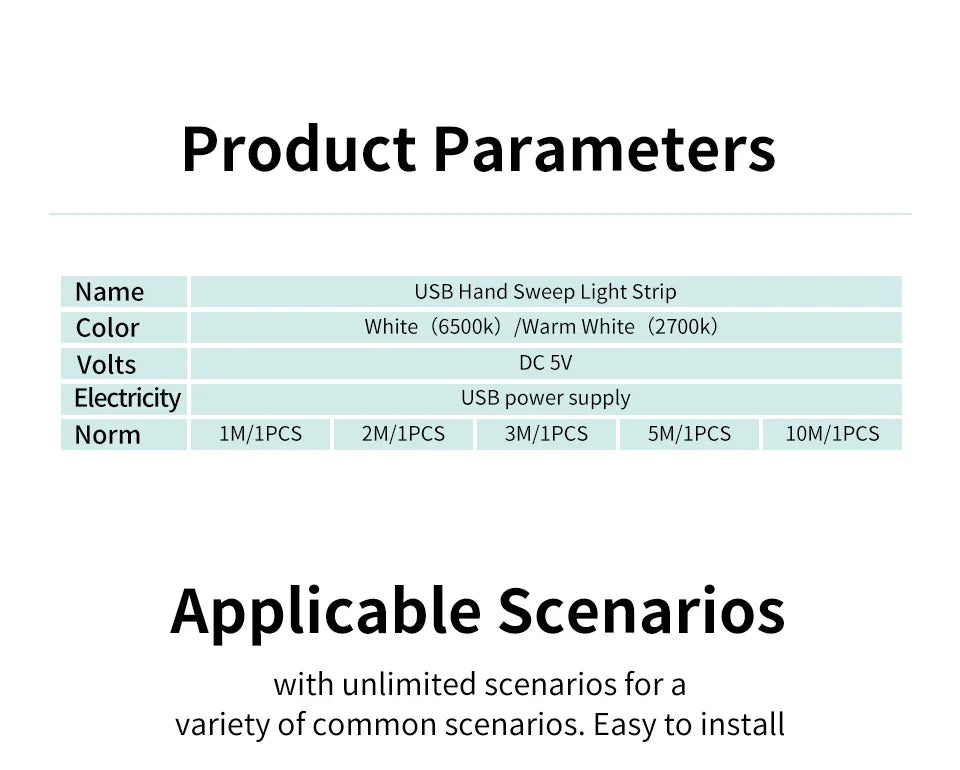Tira LED para Gabinete con Sensor de Movimiento USB