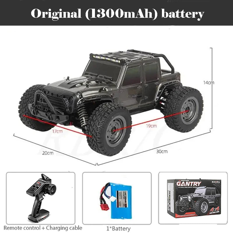 Auto RC 4WD 1:16 de Alta Velocidad 80 KM/H con Control Remoto