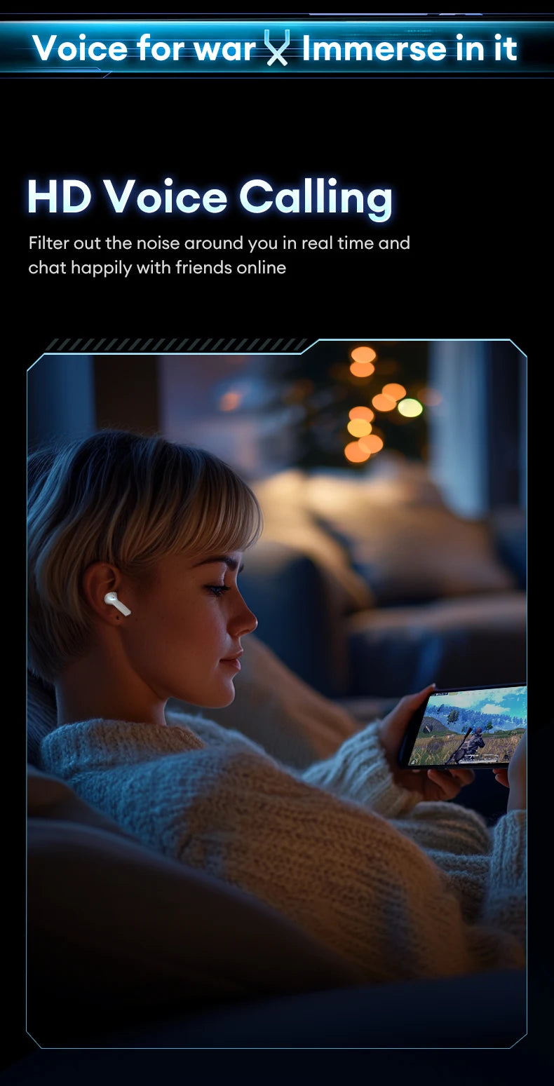 Auriculares Bluetooth 5.4 TWS Lenovo XT53 con ANC